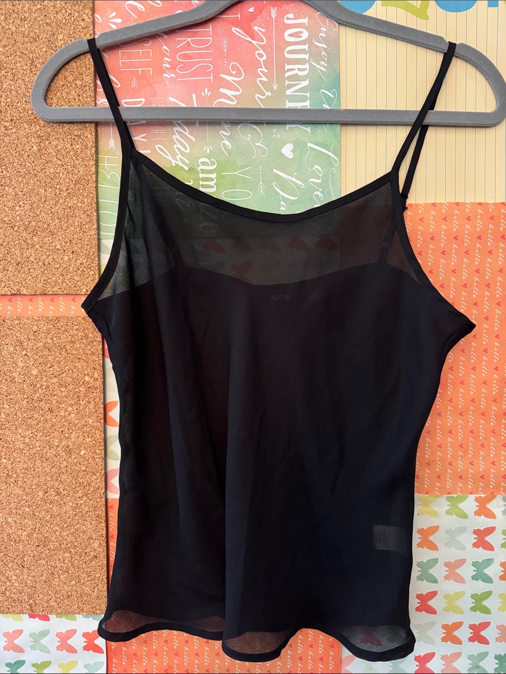 ⭐️Apt. 9 Black Sheer Mesh Camisole⭐️3/$25